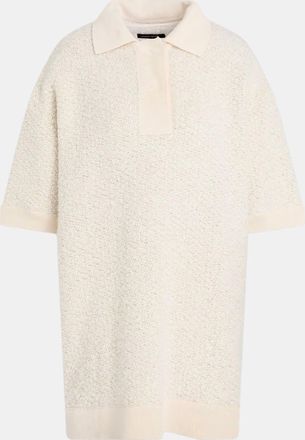 Isabel Marant Beige Boucl&eacute; Imelda Polo T-Shirt