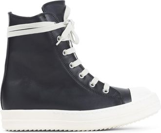Rick Owens Black High-top Sneakers