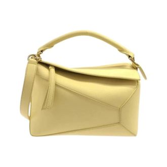 Loewe Pre-owned Handbag - Dames - Pre-owned - Geel - Maat: ONE Size Leer