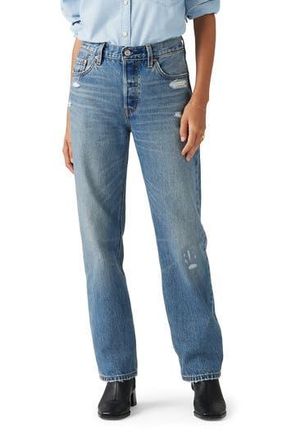 Levi's 501 90s Mid Rise Straight Leg Jeans in Verified Vintage at Nordstrom Rack, Size 25 X 30