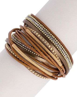 Saachi Saachi Flaunt Rhinestone Multi Strand Bracelet