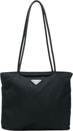 Prada Black Nylon Shoulder Bag Tote Bag (Pre-Owned)