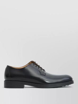 Tod's derby lace up calfskin shoes rubber sole