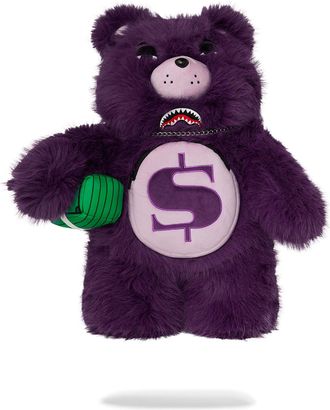 Sprayground Unisex Fur Cray Purp Moneybear Backpack - Purple - One Size