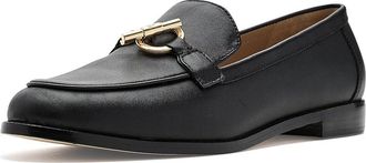 Lauren Ralph Lauren Blaike Leather Loafers Womens Flat Shoes Black : 9 B - Medium
