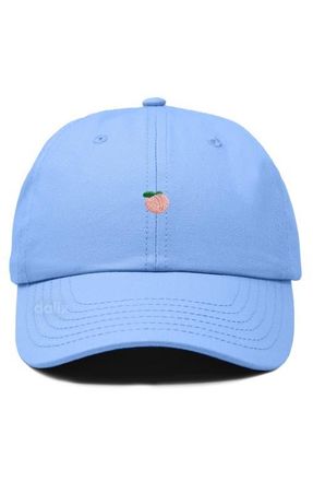 Dalix Lil Peach Dad Cap in Light Blue at Nordstrom