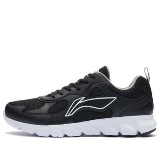 Li-Ning Basic Running Shoes Black White ARSR059-1