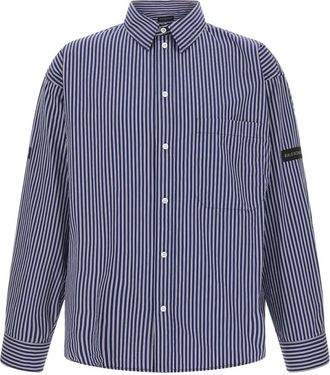 Balenciaga Navy Blue Stripes Shirt