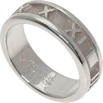 Tiffany & Co. Atlas Silver Band Ring (Pre-Owned)