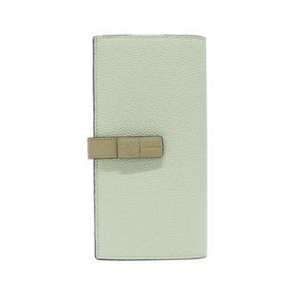 Loewe Green Leather Long Wallet (Bi-Fold) (Pre-Owned)
