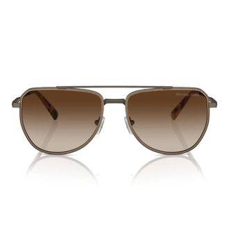 Michael Kors Whistler Brown Gradient Pilot Mens Sunglasses MK1155 100113 58