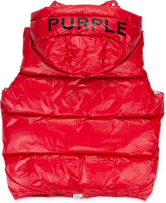 Purple NYLON RED DOWN & PUFFER JACKETS