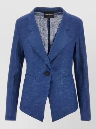 Emporio Armani tailored blazer jacket long sleeves notched lapel