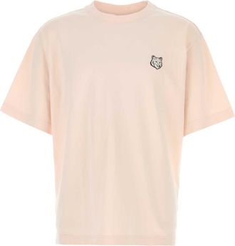 Maison Kitsun&eacute; Pastel Pink Cotton Oversize T Shirt