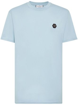 Philipp Plein logo-print cotton T-shirt - men - Cotton - XXXXL - Blue