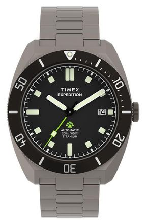 Timex Expedition Pioneer Titanium Automatic Bracelet Watch, 41mm at Nordstrom