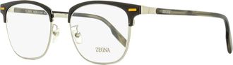 Ermenegildo Zegna Mens Browline Leggerissimo Eyeglasses EZ5250-H 020 Palladium/Gray 52mm