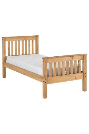 Seconique Monaco 3 Single Bed High Foot End in Natural