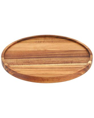 MegaChef 12In Acacia Wood Lazy Susan Tray