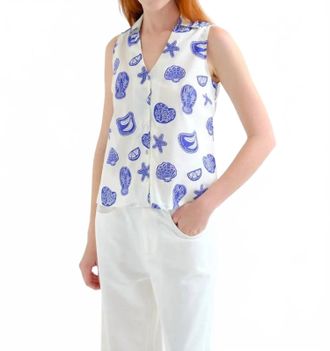 Compa&ntilde;&iacute;afant&aacute;stica Lobster Dinner Top In White Multi