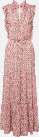 Poupette St Barth Belene floral ruffled jumpsuit