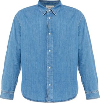 Frame Denim Klassiek Denim Overhemd - Heren - Spijkeroverhemden - Blauw - XL - Denim - Overhemden