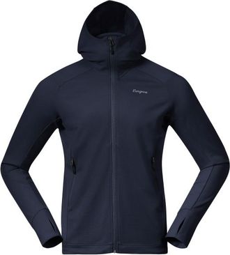 Bergans Rabot Merino Tech Midlayer Hoodie Merinohoodie f&uuml;r Herren | blau
