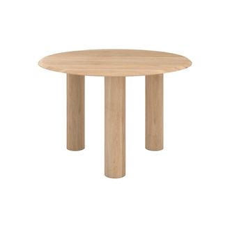 Rendez-Vous D&eacute;co Mesa redonda de madera de mango para 4 personas