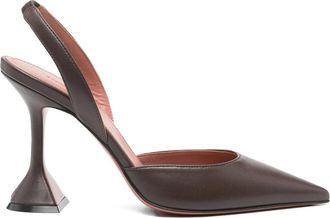 Amina Muaddi 95mm Holli Pointed Slingback Pumps