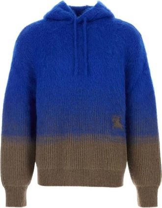 Burberry Wool Mohair Blend Hoodie, Size Medium