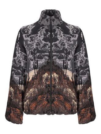 Laneus knitted bomber - Brown