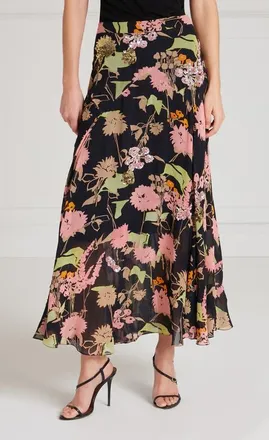 Temperley London Maisie Skirt in Black Mix at Nordstrom, Size 10