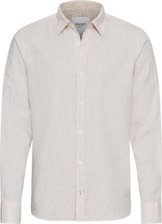 Joop Langarmhemd JOOP JEANS Hanson, Herren, Gr. XL, N-Gr, braun (beige), Web, Obermaterial: 55% Leinen, 45% Baumwolle, clean, unifarben, h&uuml;ftbedeckend, 1-K