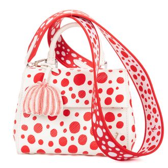 Louis Vuitton Pre-owned Womens Ltd. Ed. Yayoi Kusama Mini Cluny Crossbody Shoulder Bag - White - One Size
