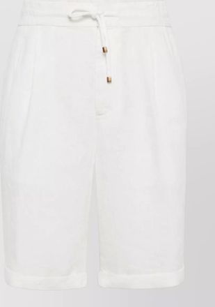Brunello Cucinelli linen knee-length chino shorts
