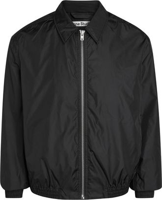 Acne Studios Logo-print Nylon Jacket - Black - 52 (IT52 / XL)