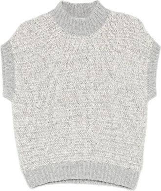 PESERICO high-neck sweater - Grey