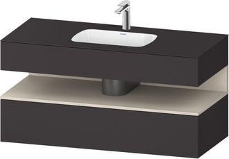 Duravit Qatego Lavabo Encastrado Con Base De Lavabo Consola, - Duravit
