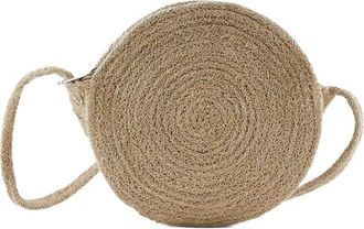 Pieces Pieces Womens Pclaja Round Cross Body Sww Shoulder Bag, One Size Beige Size: keine Angabe