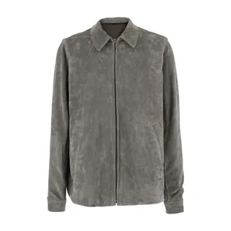 Rick Owens Heren, Jassen, Grijs, Maat: L Katoen
