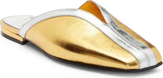 Jeffrey Campbell Narrows Mule in Gold Silver Combo at Nordstrom, Size 5.5