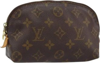 Louis Vuitton Pre-owned Vintage Canvas Clutch - Dames - Vintage Clutch - Bruin - ONE Size - Vintage