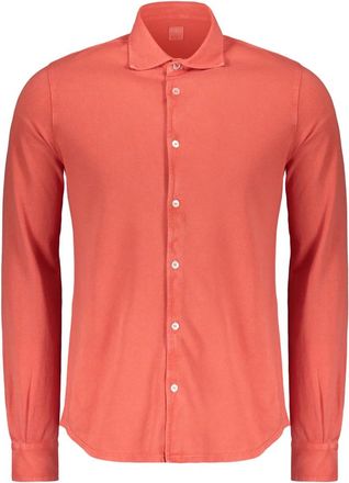 Fedeli Lange Mouwen Shirt - Heren - Casual Overhemden - Oranje - 8XL - Katoen - Overhemden