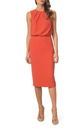 Dress The Population Amada Sheath Dress in Rubious at Nordstrom, Size Xx-Large