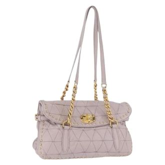 Miu Miu Pre-owned Shoulder Bags, female, Purple, Size: ONE SIZE Pre-owned Shoulder Bag