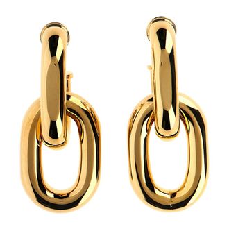 Paco Rabanne Accessoires, Dames, Geel, ONE Size, XL Link Oorbellen