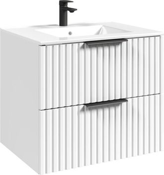 Badplaats Mobile bagno Delta 60 cm - Bianco - con lavabo