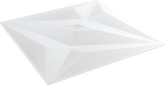 vidaXL Paneles De Pared 12 Uds. 50 X 50 Cm Blanco Estrella Espuma Xps Vidaxl