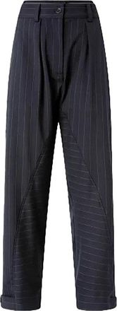 Pinko Blue Pinstriped Wool Balloon Pants