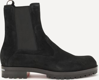 Christian Louboutin Cavernos suede Chelsea Boots Male 42.5
